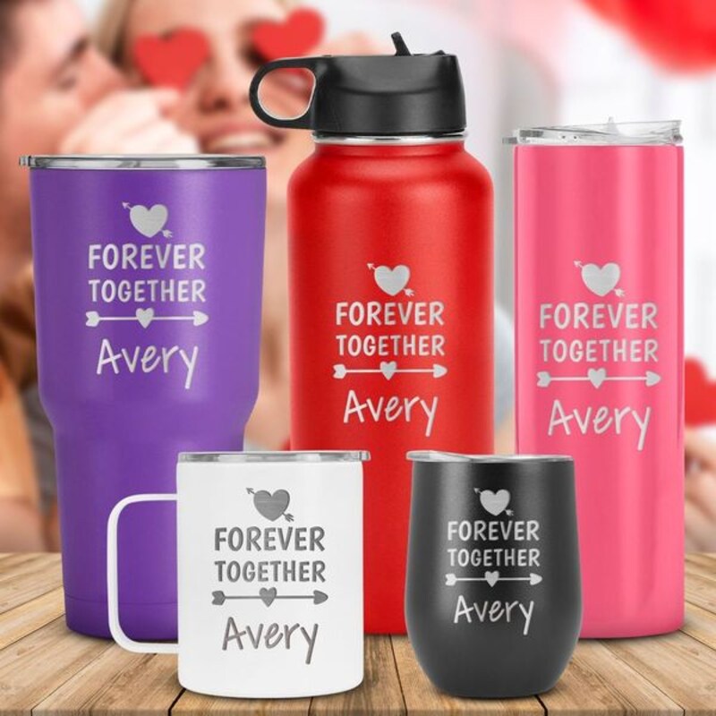 Forever Together: A Tumbler to Cherish Your Unbreakable Bond, Gift for Valentine, Special Occasion, Couple, Boyfriend Girlfriend Best Friend